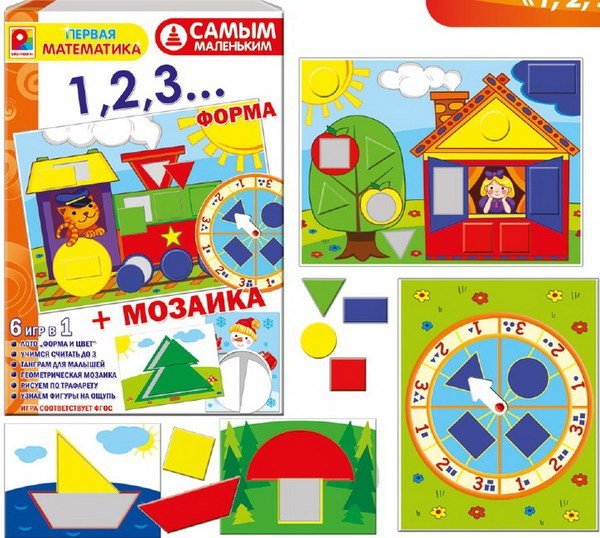 Настольная игра "Форма + мозаика"