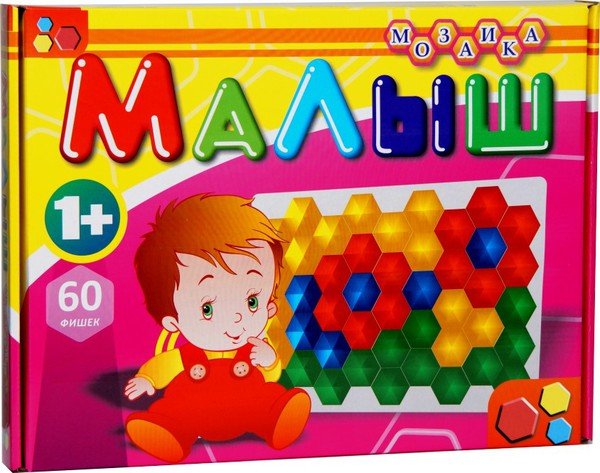Мозаика "Малыш" (тип 1), 60 фишек 