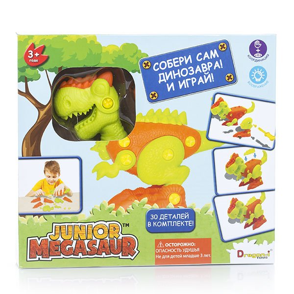 Обложка книги «Игрушка Junior Megasaur "Собери динозавра"»