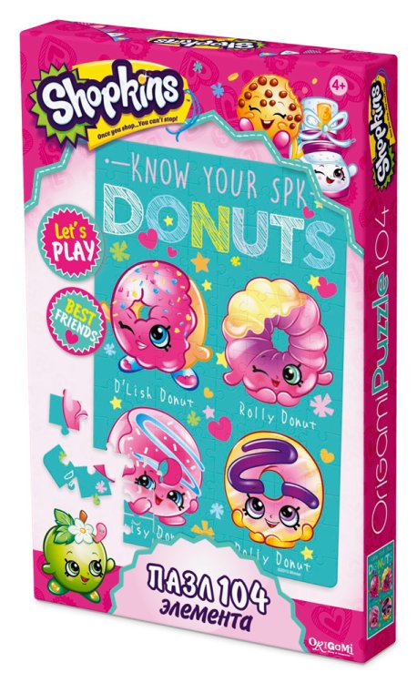 Обложка книги «Пазл Shopkins "Команда Шопкинсов", 104 элемента»