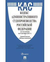 Кодекс административного судопроизводства Российской Федерации. По состоянию на 5 октября 2017 года + сравнительная таблица изменений
