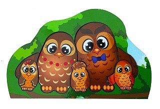 Обложка книги «Рамка-вкладыш "Совы"»