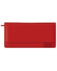 Еженедельник датированный на 2018 год "Сариф", 64 листа, красный