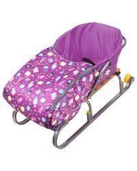 Сиденье для санок "Nika kids", баклажановое