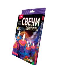 Свечи из вощины "Разноцветная бабочка"