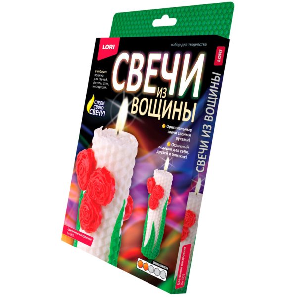 Обложка книги «Свечи из вощины "Цветочное настроение"»