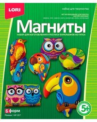 Набор для изготовления и росписи барельефов "Магниты. Птички"