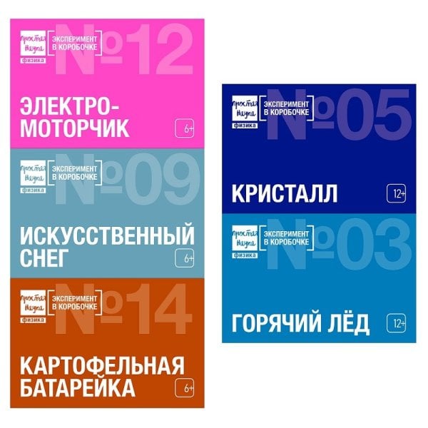 Набор 5 опытов "Юный физик"