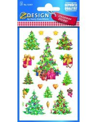 Стикеры "Z-design. Рождественские ели", 76x120 мм, 51 штука