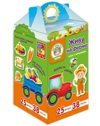 Развивающая игра с липучками "Живу на ферме"