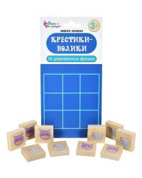 Игра настольная &quot;Крестики-нолики. Кошки-Мышки&quot; (деревянные фишки)