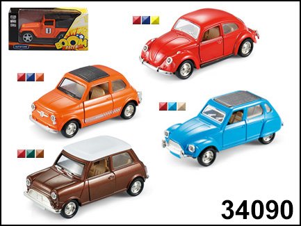 Обложка книги «Машинка "Retro Compact Car", 1:32»