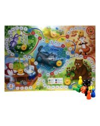 Детская настольная игра-бродилка "Колобок"