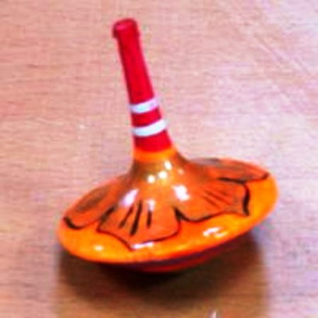 Волчок &quot;Спираль&quot; большой с блестками, диаметр 6 см