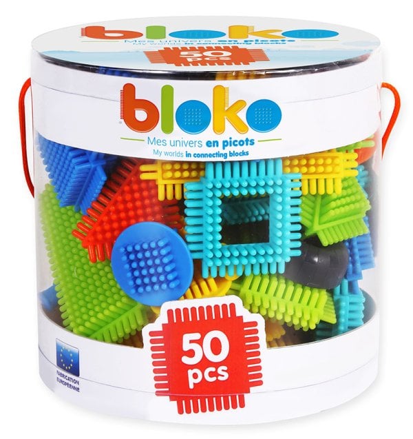 Игольчатый конструктор "Bloko". 50 деталей в тубе