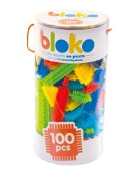 Игольчатый конструктор "Bloko". 100 деталей в тубе