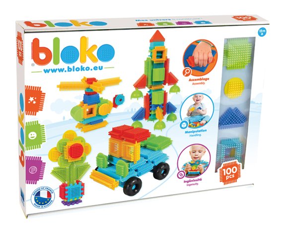 Игольчатый конструктор "Bloko". 100 деталей