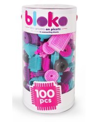 Игольчатый конструктор "Bloko" для девочек. 100 деталей в тубе