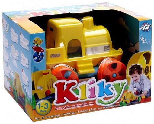 Обложка книги «Магнитный конструктор "Kliky Cubic Go", цвет: Train»