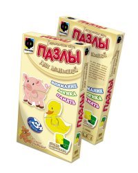 Пазлы для малышей "Свинка и уточка"