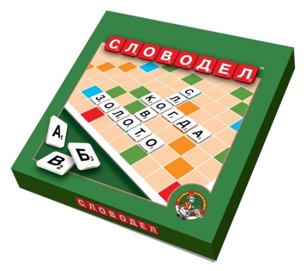Настольная игра "Словодел", картонный (зеленый)