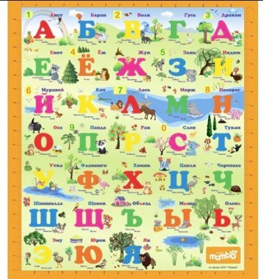 Обложка книги «Детский развивающий коврик "Русский алфавит" (200х180 см)»