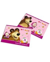 Альбом для рисования "Маша и Медведь", 12 листов