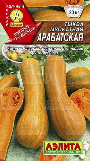Семена. Тыква мускатная "Арабатская" (вес: 1 г)