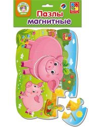 Мягкий магнитный пазл для малышей "Поросенок"