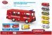Машина металлическая "Автобус пожарный", инерционная, М1:61, 15,5x6x7,6 см