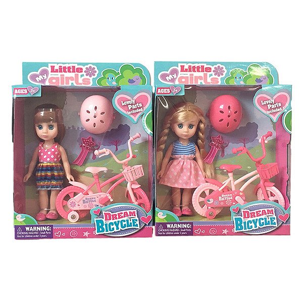 Набор игровой с куклой "Dream Bicycle"