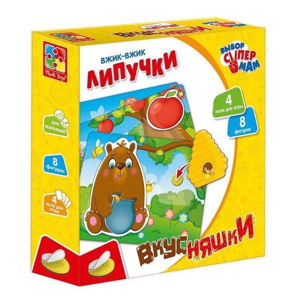 Развивающая игра с липучками "Вкусняшки"
