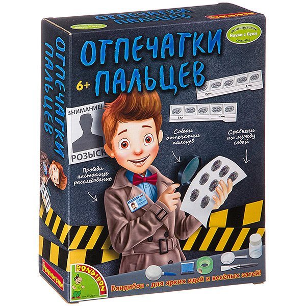 Французские опыты "Науки с Буки. Отпечатки пальцев", арт. 1501-ED020
