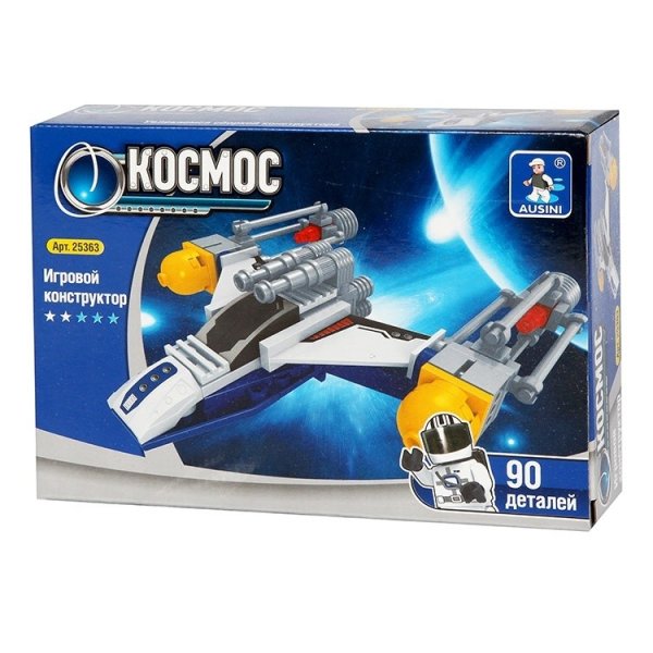Конструктор "Космос. Звездолёт-спасатель", 90 деталей