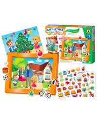 Развивающая игра на магнитах "Как мы живем"