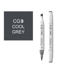 Маркер Touch Brush двухсторонний на спиртовой основе, цвет: CG9, серый холодный 9
