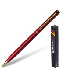 Ручка бизнес-класса шариковая "Slim Burgundy", корпус бордо, золотистые детали, 1 мм, синяя