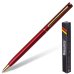 Обложка книги «Ручка бизнес-класса шариковая "Slim Burgundy", корпус бордо, золотистые детали, 1 мм, синяя»
