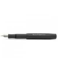 Ручка перьевая Kaweco "AL Sport", чёрная, синие чернила, B 1,1 мм