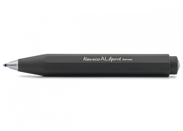 Ручка шариковая Kaweco "AL Sport", корпус: чёрный, синие чернила, 1,0 мм