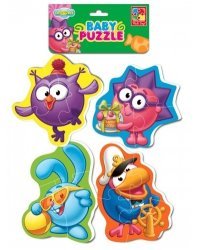 Мягкие пазлы "Baby puzzle. Смешарики. Совунья, Ежик, Крош, Кар Карыч"