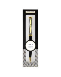 Именная шариковая ручка "Black and Gold. Алексей"