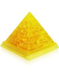 Головоломка 3D "Пирамида", цвет: желтый, 38 деталей