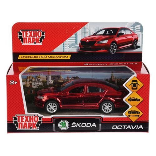 Обложка книги «Машина инерционная "Skoda Octavia", 12 см»