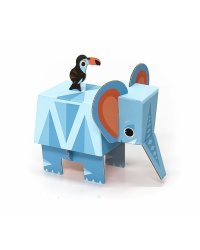 Игрушки из картона Krooom "Слон", модель Fold my Safari