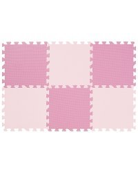 Коврик-пазл 12" Funkids "Симпл-12-10", серия NT10, толщина 10 мм (02 розовый), 6 плит