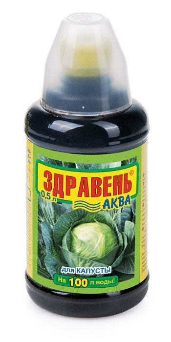 Удобрение "Здравень Аква. Для капусты", 500 мл