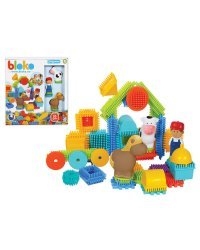 Игольчатый конструктор "Bloko". 50 деталей + 3 объемных персонажа (ферма)