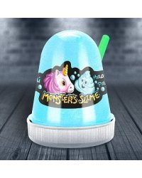 Слайм "Monster's Slime. Нежный зефир", цвет голубой