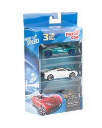 Набор машинок "Maxi Car", 1:64, 3 штуки